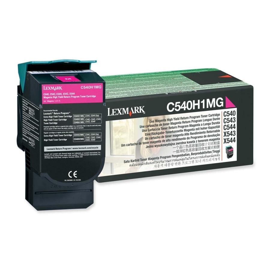 Lexmark C54x, X54x Magenta High Yield Return Programme Toner Cartridge (2K)