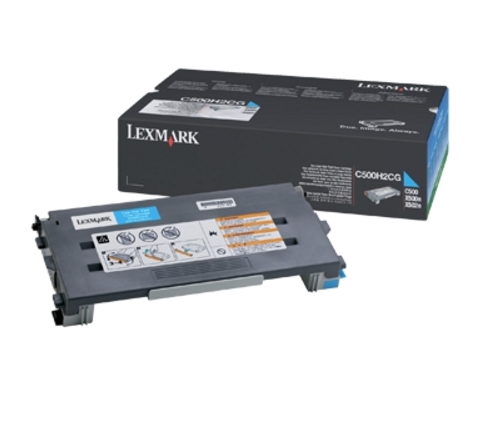 Lexmark C500, X500, X502 Cyan High Yield Toner Cartridge (3K)