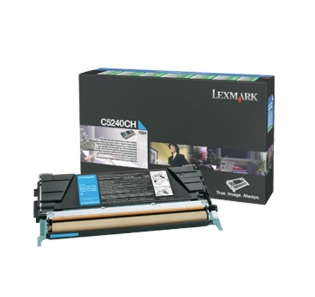 Lexmark C524, C532, C534 Cyan High Yield Return Programme Toner Cartridge (5K)