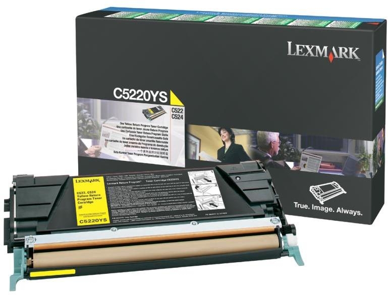Lexmark C524, C532, C534 Yellow High Yield Return Programme Toner Cartridge (5K)