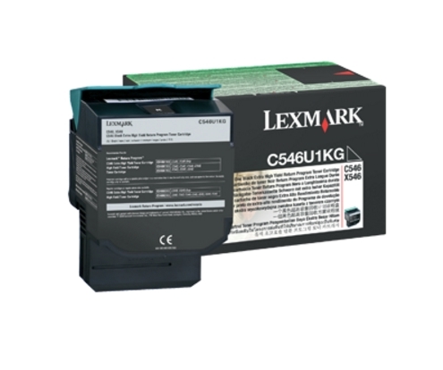 Lexmark C546, X546 Black Extra High Yield Return Program Toner Cartridge