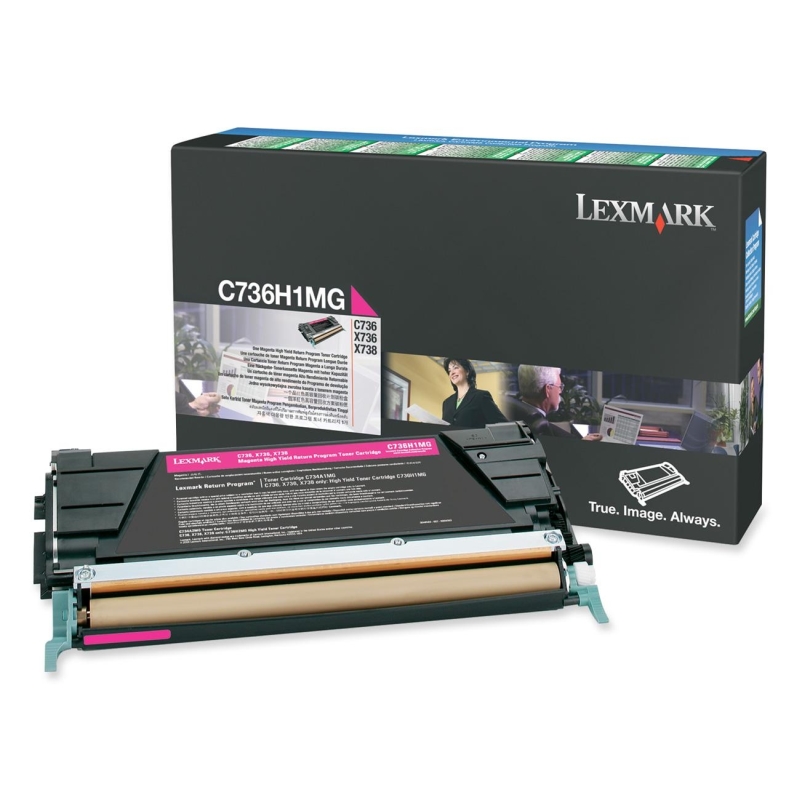 Lexmark C736, X736, X738 Magenta High Yield Return Program Toner Cartridge
