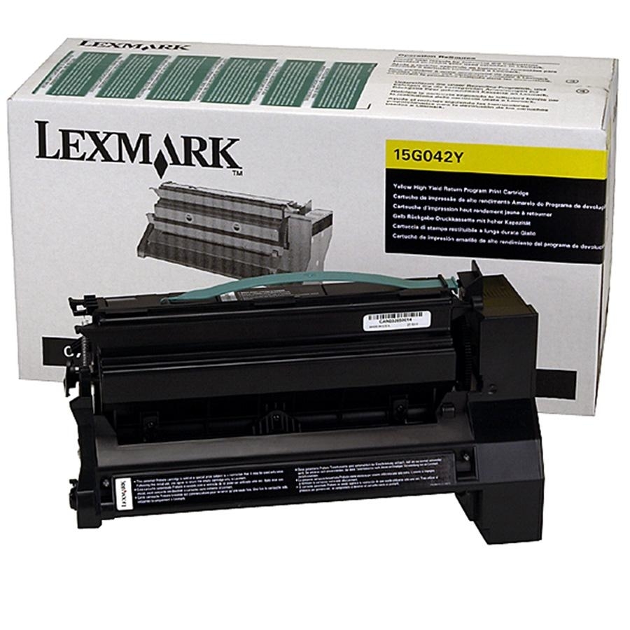 Lexmark C752, C762 Yellow High Yield Return Programme Print Cartridge (15K)