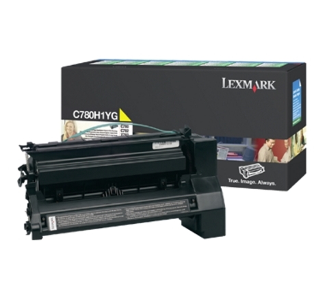 Lexmark C780, C782 Yellow High Yield Return Programme Print Cartridge (10K)