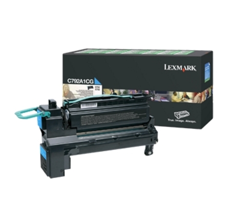 Lexmark C792, X792 Cyan Return Program Print Cartridge (6K)