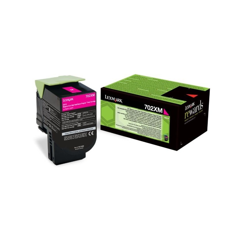 Lexmark 702XM Magenta Extra High Yield Return Program Toner Cartridge