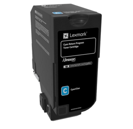 Lexmark Cyan Return Programme Toner Cartridge