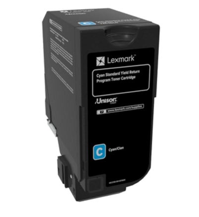 Lexmark Cyan Standard Yield Return Programme Toner Cartridge