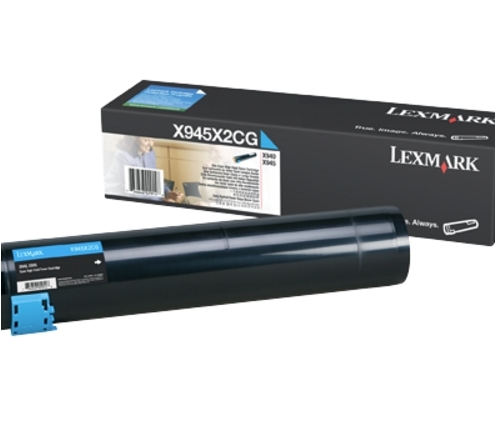 Lexmark X940e, X945e Cyan High Yield Toner Cartridge (22K)