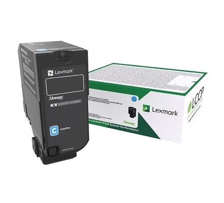 Lexmark CS827de, CX827de Standard Cyan Return Programme Toner Cartridge