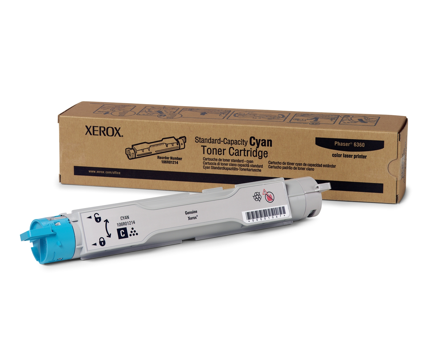 Xerox Phaser 6360 Standard Toner Cartridge Cyan