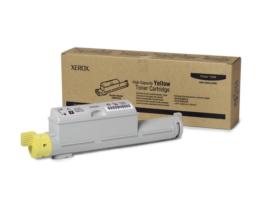 Xerox Phaser 6360 High Cap Toner Cartridge Yellow