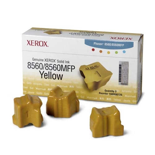 Xerox Genuine Solid Ink-8560W Yellow (3 STICKS)