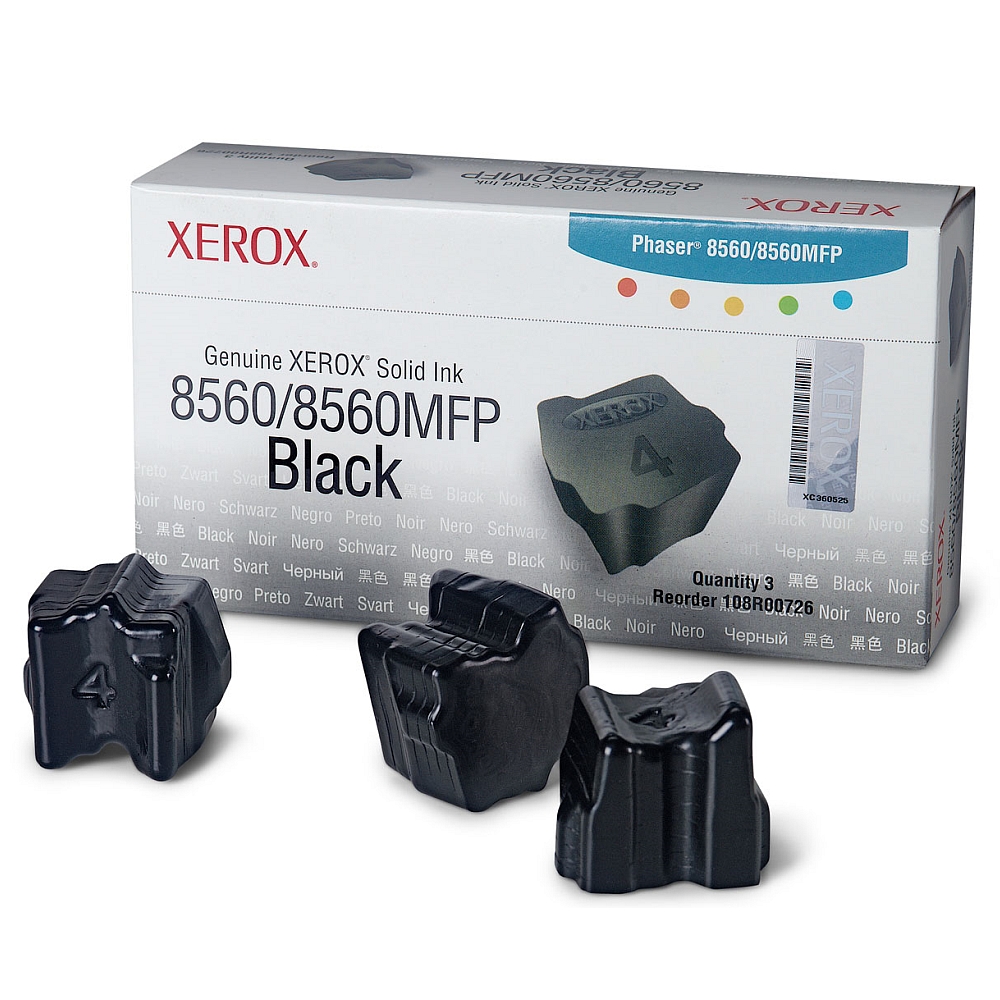 Xerox Genuine Solid Ink-8560W Black (3 STICKS)