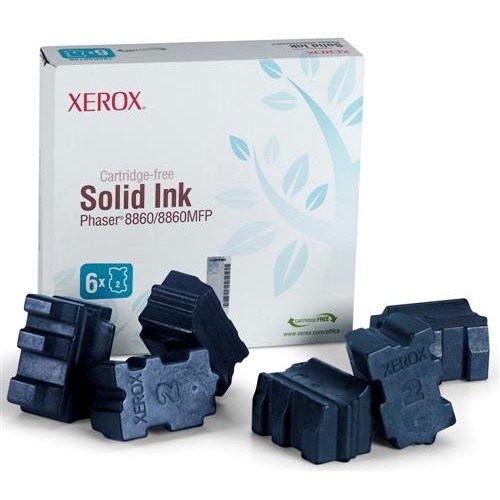 Xerox Genuine Solid Ink Cyan, Phaser 8860/8860MFP (6 Sticks)
