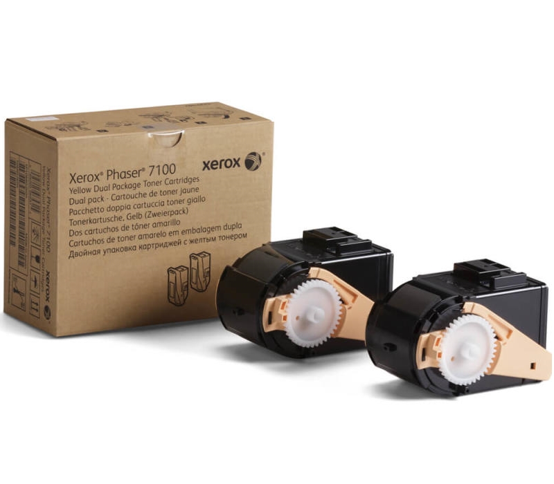 Xerox Phaser 7100 Yellow Dual Package Toner