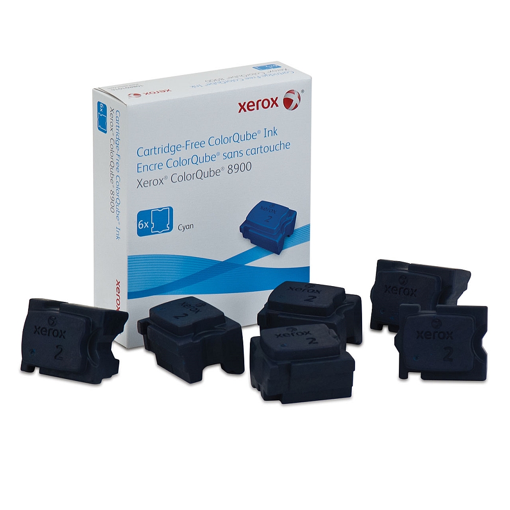 Xerox Xerox Colorqube Ink Cyan, Colorqube 8900 (6 Sticks)