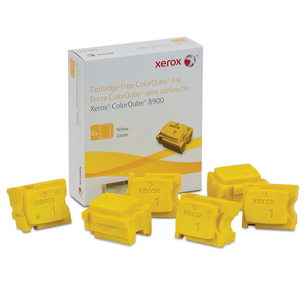 Xerox Xerox Colorqube Ink Yellow, Colorqube 8900 (6 Sticks)