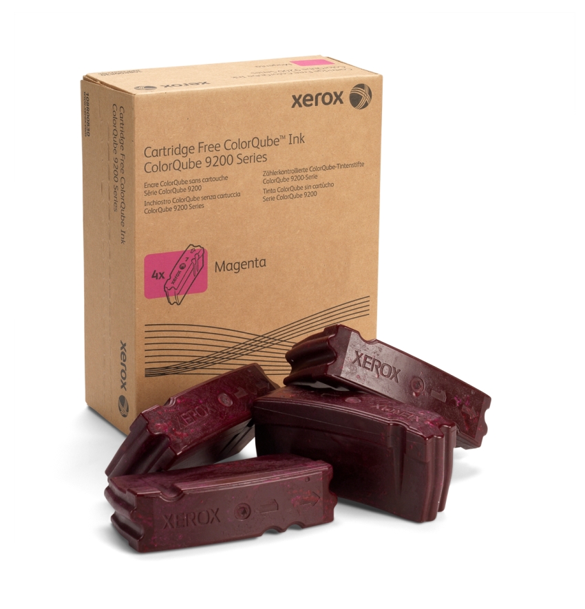 Xerox ColorQube 9301/ 9302/ 9303 Magenta ink 4 sticks, 37K at 5%