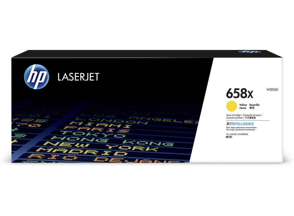 HP 658X Yellow LaserJet Toner Cartridge