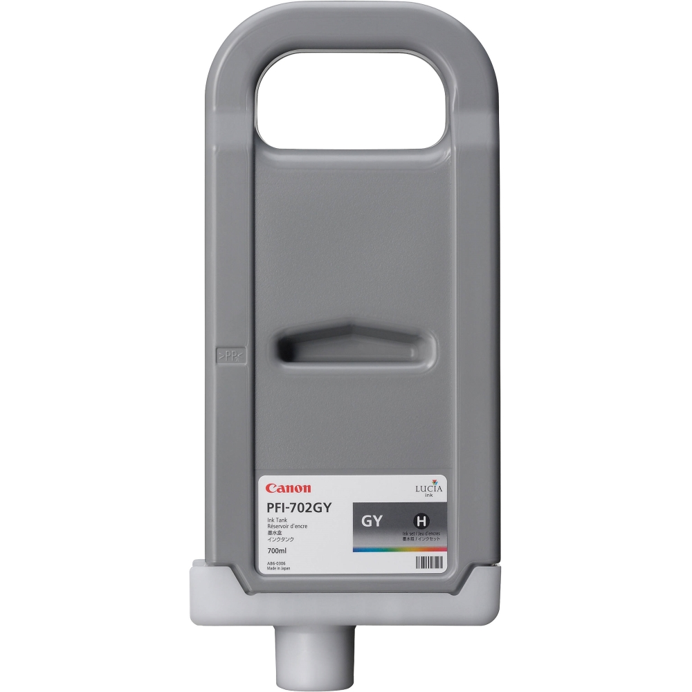 Canon Pigment Ink Tank PFI-702 Grey For iPF8100 and iPF9100, 700ml