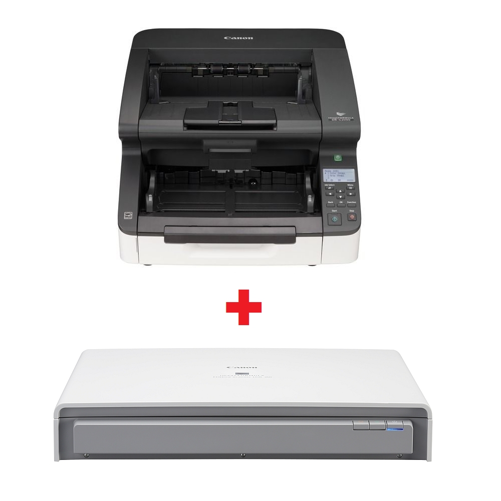 Canon Document Scanner DR-G2090 + Flatbed Scanner Unit 201
