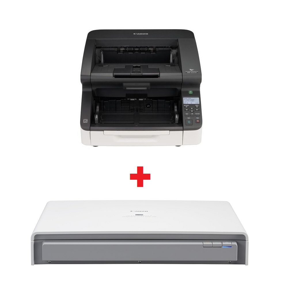 Canon Document Scanner DR-G2110 + Flatbed Scanner Unit 201