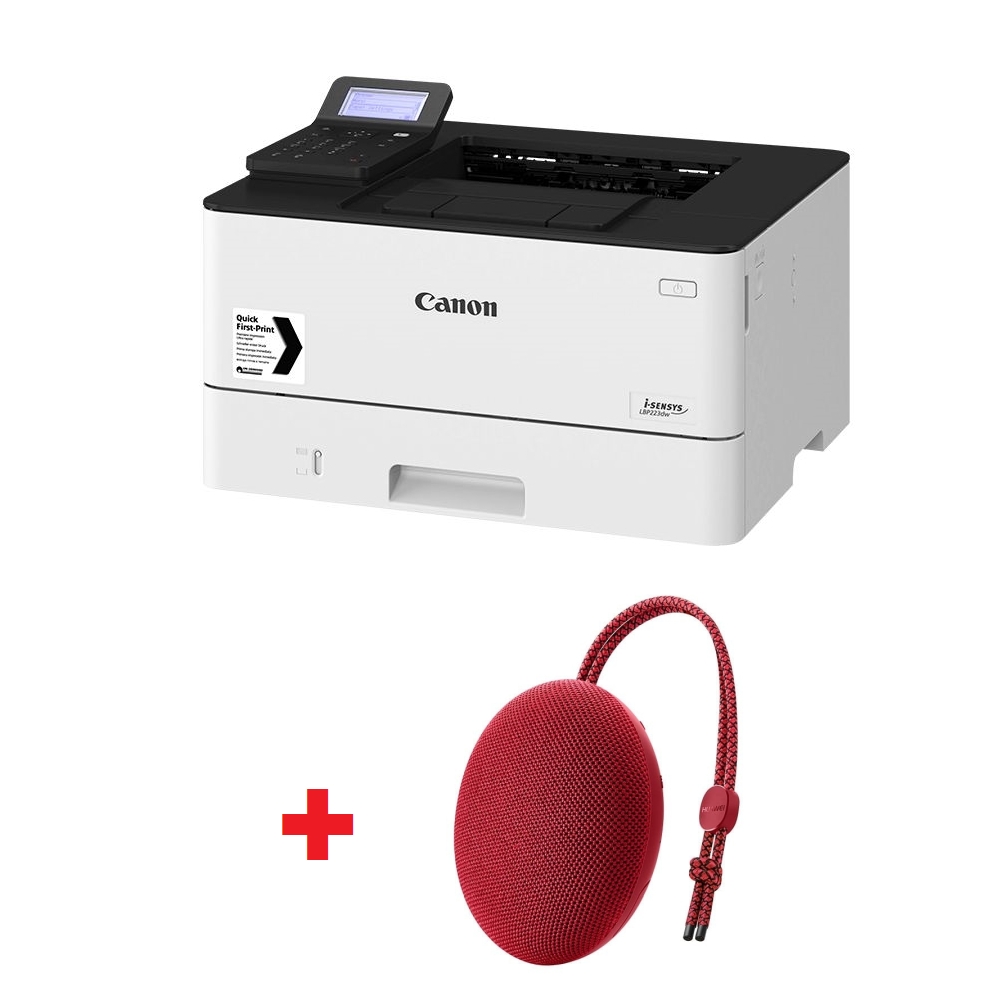 Canon i-SENSYS LBP223dw + Huawei Sound Stone portable bluetooth speaker CM51 Red