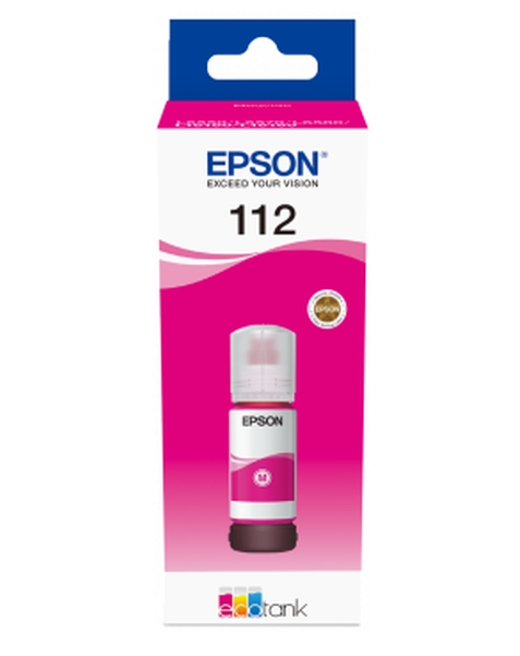 Epson 112 EcoTank Pigment Magenta ink bottle