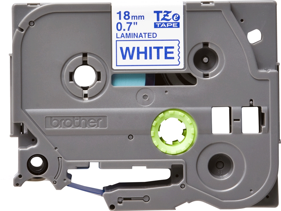 Brother TZe-243 Tape Blue on White Laminated, 18mm, 8m - Eco