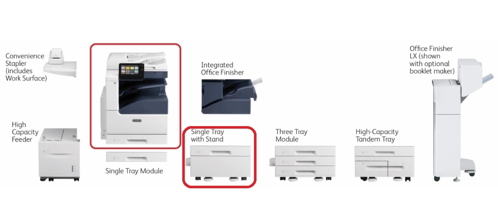 Xerox VersaLink B7025 + B7000 1-Tray with Stand Module + B7000 HDD (320GB)