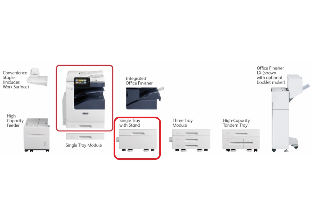 Xerox VersaLink B7035 + 1-Tray with Stand Module + B7000 HDD (320GB)
