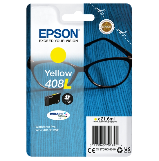 Epson 408L Spectacles DURABrite Ultra Single Yellow Ink