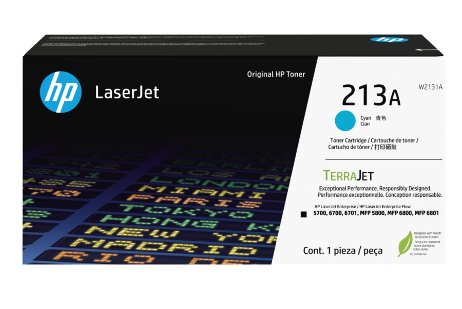 HP 213A Cyan Original LaserJet Toner Cartridge
