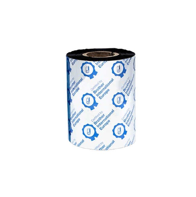 Brother Standard wax/resin black 80mmx300m ribbon (PK OF 12) - Image 2