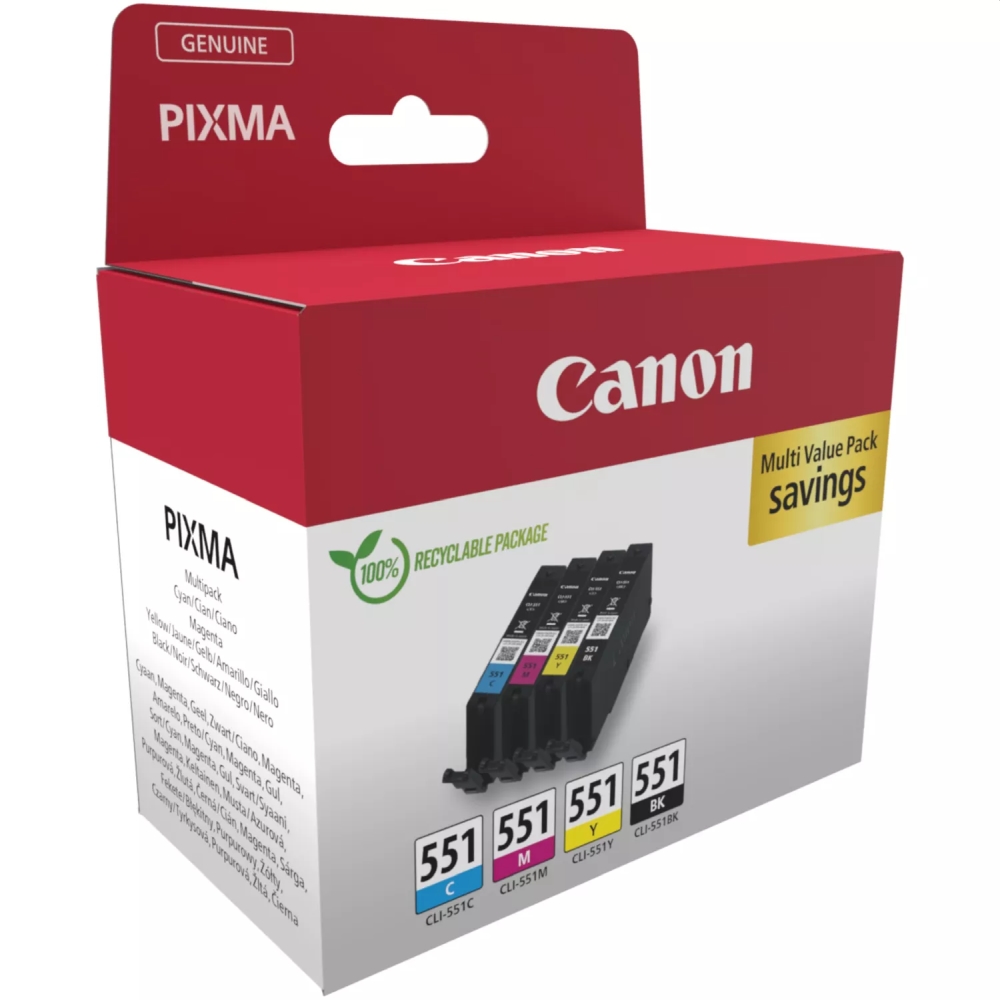 Canon CLI-551 C/M/Y/BK Multipack - Image 2